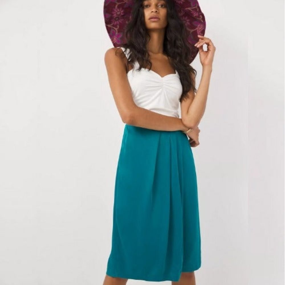Anthropologie NWT's Brina Midi Skirt